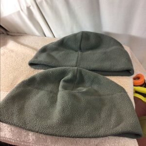 Set of 2 Unisex Teen Gray POLARTEC Warm Winter Hat